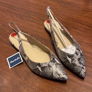 NWT snakeskin sling backs by Marc Fisher size 10